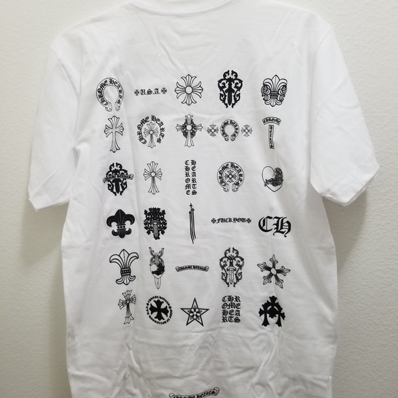 Chrome Hearts Multi Logo White Tee 